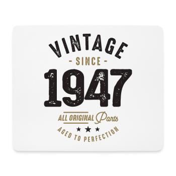 Jahrgang seit 1947 75. Geburtstag - Mousepad (Querformat) - Weiß - Vorne