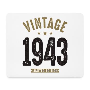 Jahrgang 1943 79. Geburtstag - Mousepad (Querformat) - Weiß - Vorne