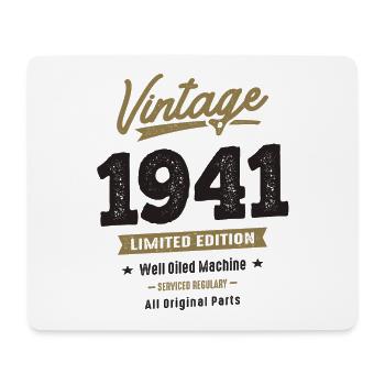 Jahrgang 1941 81. Geburtstag - Mousepad (Querformat) - Weiß - Vorne