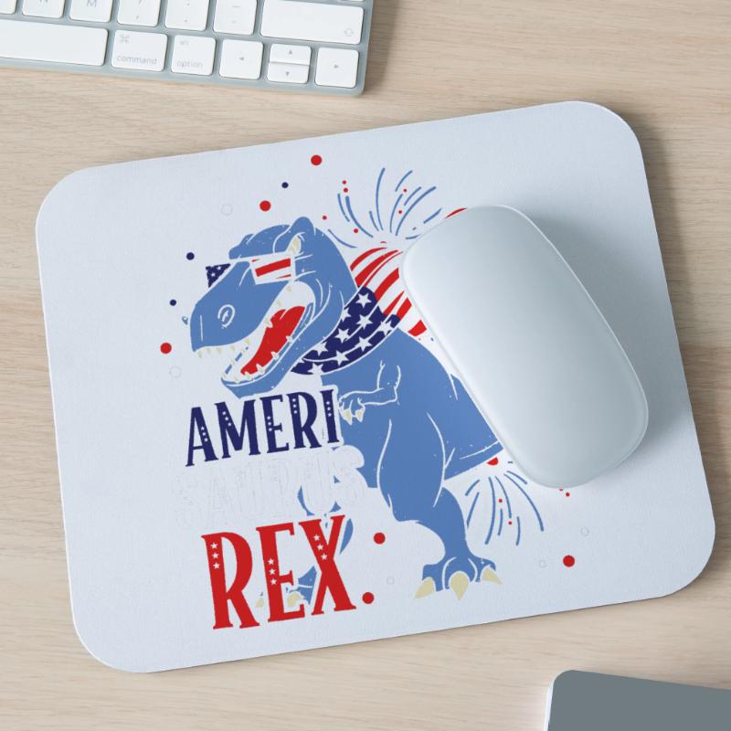 Ameri Saurus Rex 4 juillet Dinosaure Indépendance Tapis de souris (format paysage)