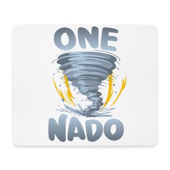 One-nado warning 1st birthday | Tornado - Mouse Pad (horizontal) - white - Front