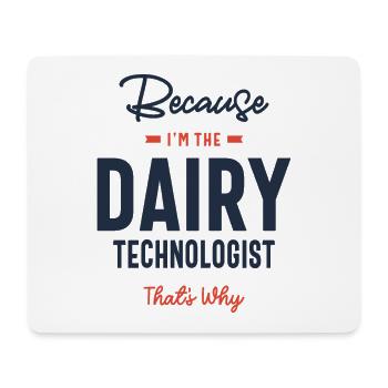 Dairy Technologist Job Occupation - Mouse Pad (horizontal) - white - Front