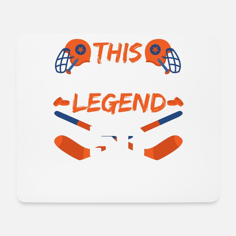 Diese Sportlegende Ist Jetzt 50, Eishockeyspiel - Mousepad (Querformat) - Weiß