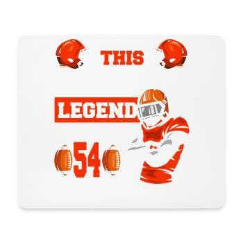 Diese Sportlegende Ist Jetzt 54, Rugbyspiel 54. - Mousepad (Querformat) - Weiß - Vorne