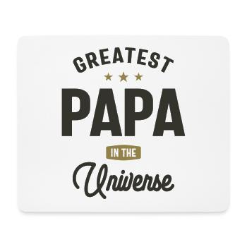 Greatest Papa in The Universe - Dad Grandpa - Mouse Pad (horizontal) - white - Front