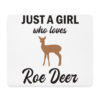 Reh Rehkitz Waldtiere Mädchen Geschenk - Mousepad (Querformat) - Weiß - Vorne