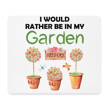 Garten Lustiger Spruch Hobbygärtner Geschenkidee - Mousepad (Querformat) - Weiß - Vorne