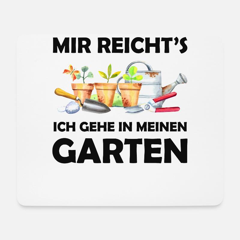 Garten Lustiger Spruch Hobbygärtner Geschenkidee - Mousepad (Querformat) - Weiß