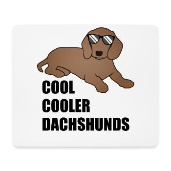Cool teckel disant chien amoureux cadeau - Tapis de souris (format paysage) - blanc - Devant