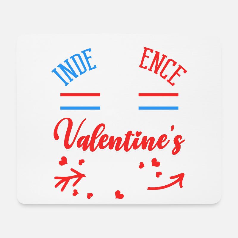 Independence Day Ist Mein Valentinstag Lover - Mousepad (Querformat) - Weiß
