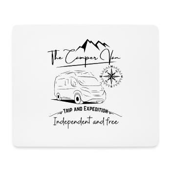 Camper Kastenwagen Wohnmobil Spruch + Motiv - Mousepad (Querformat) - Weiß - Vorne