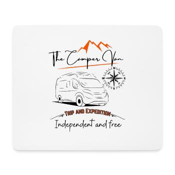 Camper Kastenwagen Wohnmobil Spruch + Motiv - Mousepad (Querformat) - Weiß - Vorne