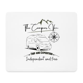 Camper Kastenwagen Wohnmobil Spruch + Motiv - Mousepad (Querformat) - Weiß - Vorne