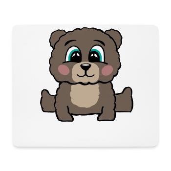 Teddybär Teddy Bär Kuscheltier Motiv Geschenk - Mousepad (Querformat) - Weiß - Vorne
