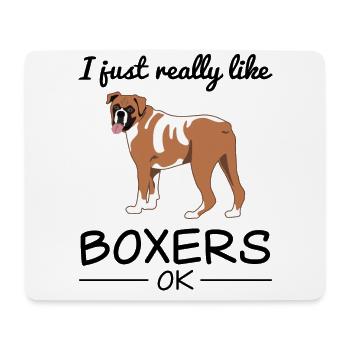 Deutsche Boxer Hund Hundeliebhaber Spruch Geschenk - Mousepad (Querformat) - Weiß - Vorne