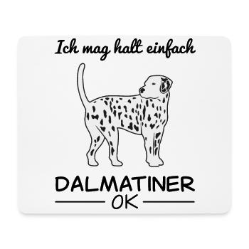 Dalmatiner Hund Hundeliebhaber Spruch Geschenk - Mousepad (Querformat) - Weiß - Vorne