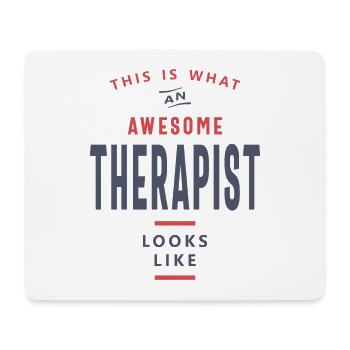 Therapist - Mouse Pad (horizontal) - white - Front