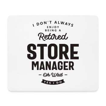 Store Manager Job Title Occupation Birthday Worker - Mouse Pad (horizontal) - white - Front