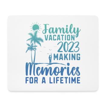 Vacances en famille Créer des souvenirs - Tapis de souris (format paysage) - blanc - Devant