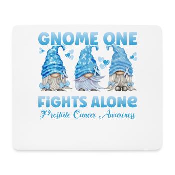 Gnome One combat seul le cancer de la prostate - Tapis de souris (format paysage) - blanc - Devant