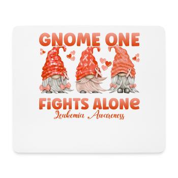 Gnome One Kämpft Für Die Aufklärung Über Leukämie - Mousepad (Querformat) - Weiß - Vorne