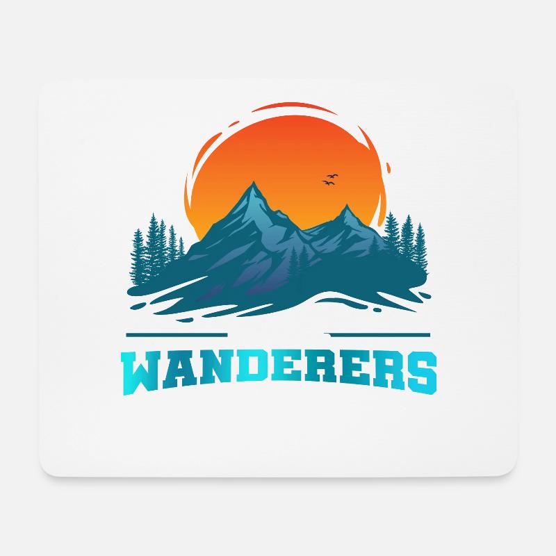 Nicht Alle Wanderer Sind Verloren Bergsteigen - Mousepad (Querformat) - Weiß