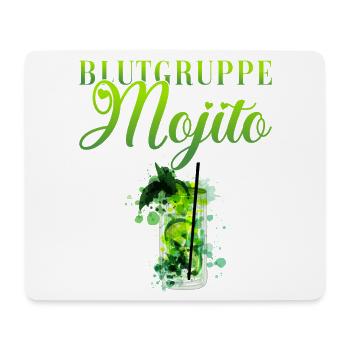 Groupe sanguin Mojito Barman - Tapis de souris (format paysage) - blanc - Devant