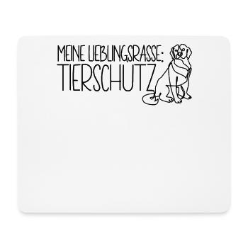 Tierheim Hund Meine Lieblingsrasse Tierschutz - Mousepad (Querformat) - Weiß - Vorne