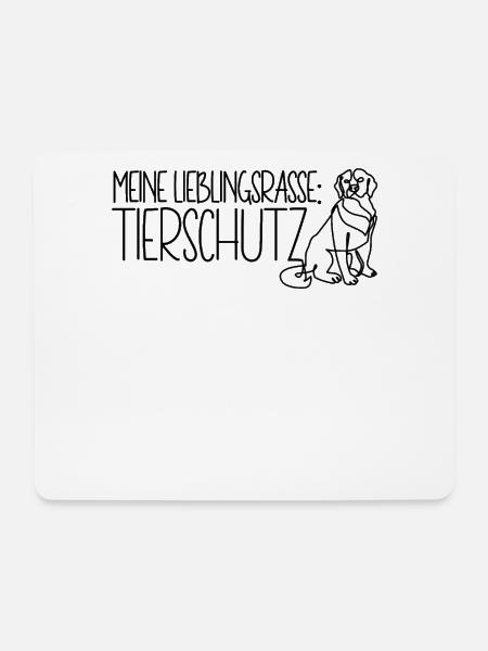 Tierheim Hund Meine Lieblingsrasse Tierschutz - Mousepad (Querformat) - Weiß