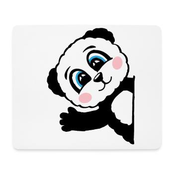 Panda Pandabär Geschenk Damen Herren Kinder - Mousepad (Querformat) - Weiß - Vorne