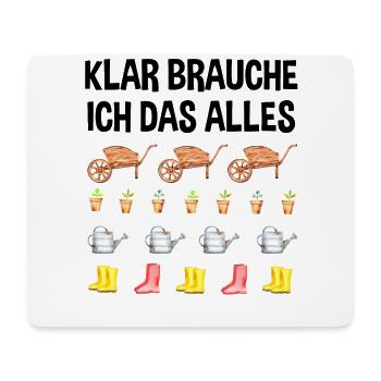 Garten Lustiger Spruch Hobby Gärtner Geschenkidee - Mousepad (Querformat) - Weiß - Vorne