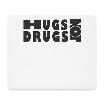 Umarmungen Statt Drogen - Mousepad (Querformat) - Weiß - Vorne