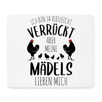 Hühner Huhn Hühnerstall Bauernhof Bauer Geschenk - Mousepad (Querformat) - Weiß - Vorne