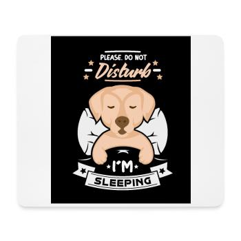 Official Do Nor Disturb Sleeping Shirt - Mouse Pad (horizontal) - white - Front