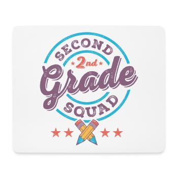 Second 2nd Grade Squad Team Back To School Teacher - Mouse Pad (horizontal) - white - Front