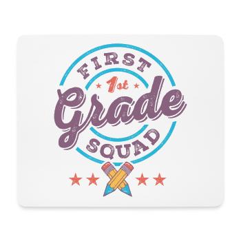 First 1st Grade Squad Team Back To School Teacher - Mouse Pad (horizontal) - white - Front