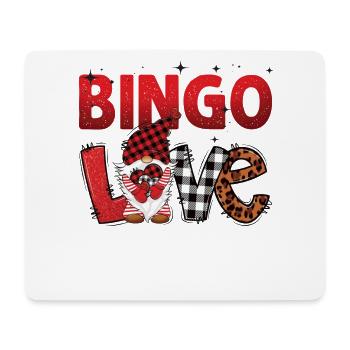 Bingo Love Leo Pattern Women Men Bingo - Mousepad (Querformat) - Weiß - Vorne