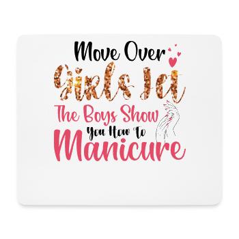 Place there, girls - nail technicians - Mouse Pad (horizontal) - white - Front