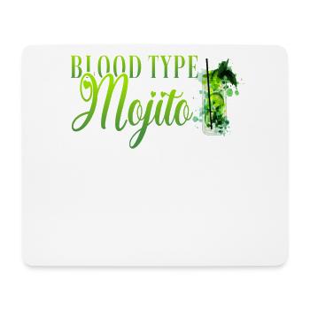 Blutgruppe Mojito Cocktail Barkeeper - Mousepad (Querformat) - Weiß - Vorne