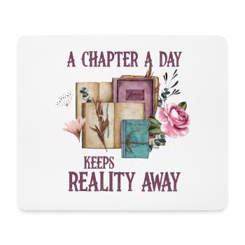 One chapter per day - Teacher reading - Mouse Pad (horizontal) - white - Front