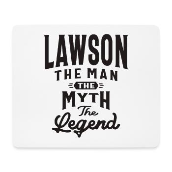 Lawson The Man Myth Legend Lawson Name - Mouse Pad (horizontal) - white - Front