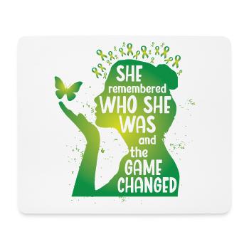 She remebered who she was - Mouse Pad (horizontal) - white - Front