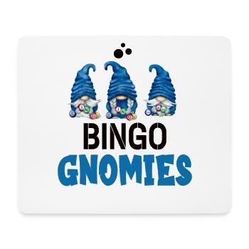 Bingo Gnomies Women Men Funny Bingo - Mouse Pad (horizontal) - white - Front