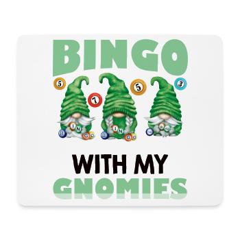 Bingo with my gnomies Funny Bingo - Mouse Pad (horizontal) - white - Front