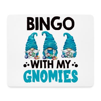 Bingo avec mes gnomies Bingo drôle - Tapis de souris (format paysage) - blanc - Devant