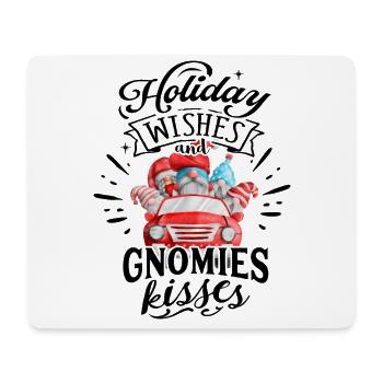 Weihnachten Holiday Wishes Gnomies Kisses - Mousepad (Querformat) - Weiß - Vorne