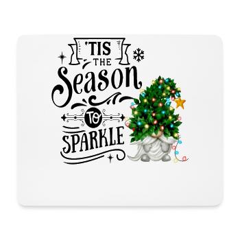 Tis The Season To Sparkle Christmas Gnome - Mouse Pad (horizontal) - white - Front