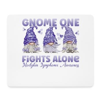 Gnome One fights Hodgkin's lymphoma alone - Mouse Pad (horizontal) - white - Front