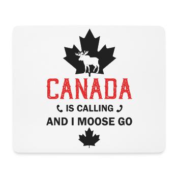 Kanada Elch Kanadische Flagge Maple Leaf - Mousepad (Querformat) - Weiß - Vorne
