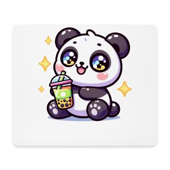 Panda Bubble Tea Boba Kawaii - Tapis de souris (format paysage) - blanc - Devant